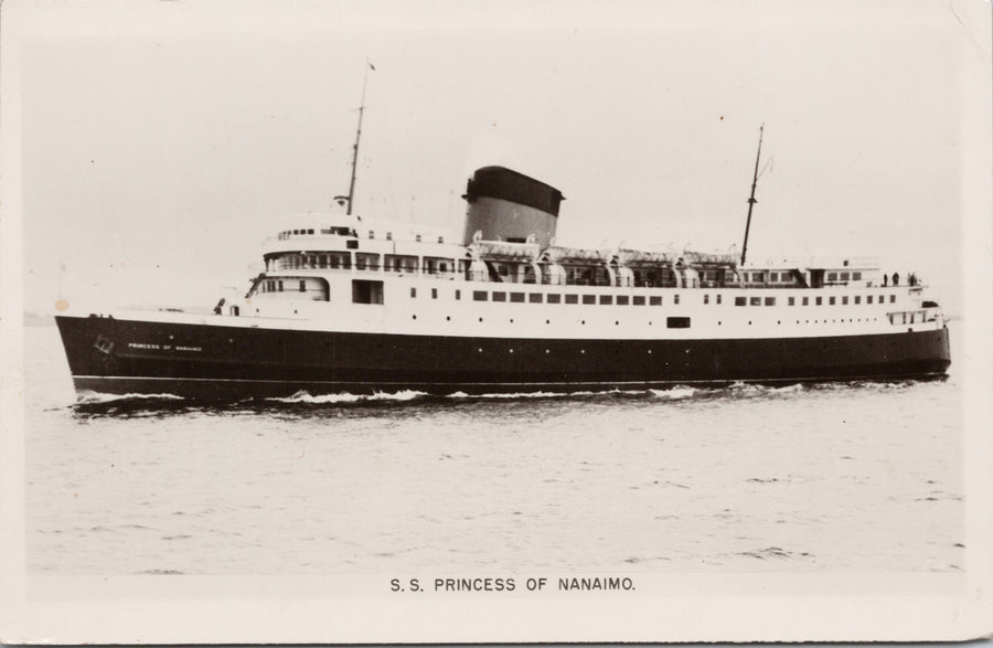 SS 'Princess of Nanaimo' Ship Steamship British Columbia RPPC Postcard 