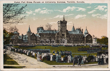 Toronto Ontario Cadet Full Dress Parade University Campus Unused Postcard 