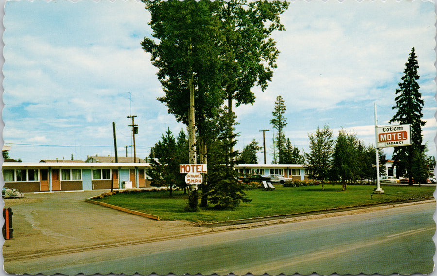 Totem Motel Edson Alberta AB Unused Vintage Postcard 