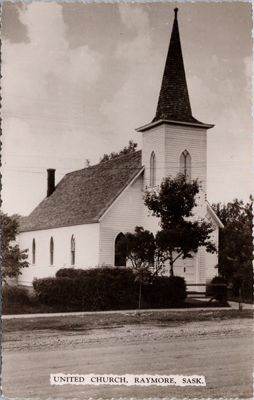 United Church Raymore Saskatchewan Postcard 
