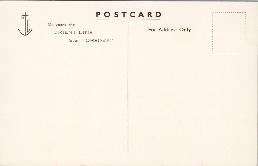 SS 'Orsova' Orient Line Ship Steamship Unused Litho Postcard SP12