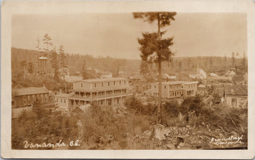 Vananda BC Birdseye Van Anda British Columbia Scarce Barrowclough Real Photo Postcard