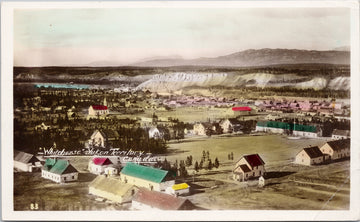 Whitehorse Yukon YT Birdseye Unused Gowen Sutton RPPC Postcard