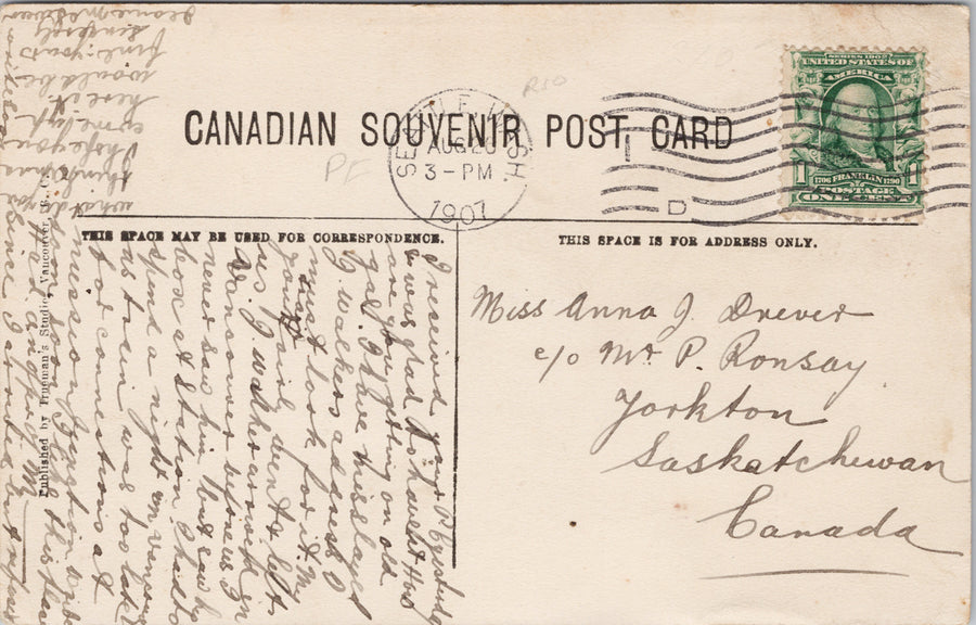 Revelstoke BC British Columbia Begbie Mountain Trueman Postcard SP12