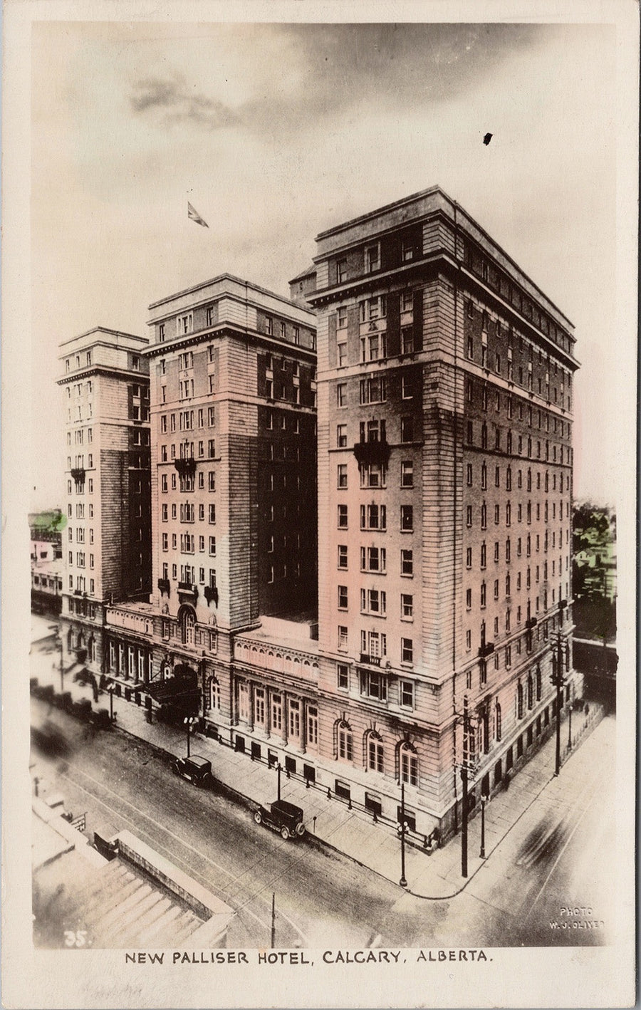 New Palliser Hotel Calgary Alberta AB Gowen Sutton WJ Oliver RPPC Postcard