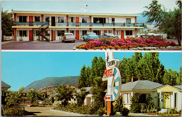 Crown Motel Penticton BC British Columbia Postcard 