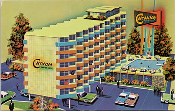 Edmonton Alberta Caravan Motor Hotel & Restaurant Unused Vintage Postcard