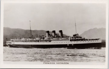 SS 'Princess Kathleen' Boat Ship Gowen Sutton Unused Vintage RPPC Postcard