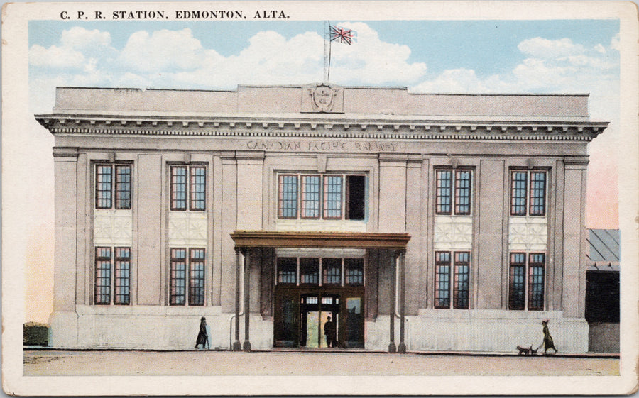 CPR Station Edmonton Alberta AB Alta Postcard 