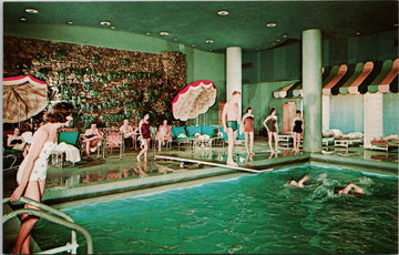 The Concord Hotel Kiamesha Lake NY New York Swimming Pool Unused Vintage Postcard 