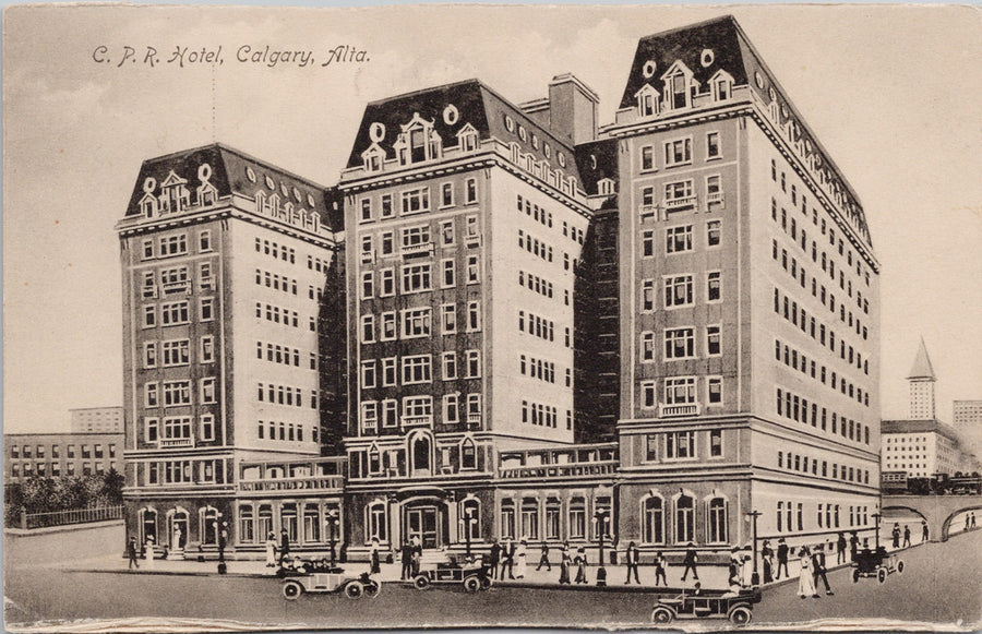 CPR Hotel Calgary Alberta AB now Hotel Fairmont Palliser Unused Postcard