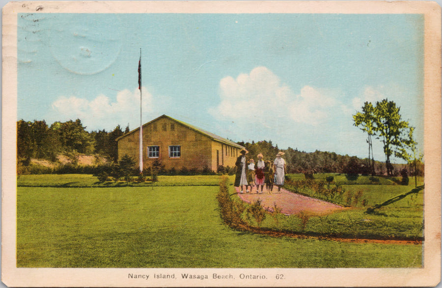 Nancy Island Wasaga Beach Ontario ON c1941 PECO Postcard 