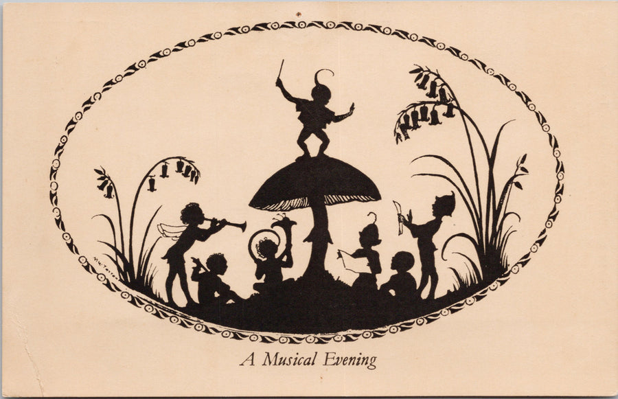 Fairy Elf A Musical Evening Elfin Series Margaret Tarrant Postcard 