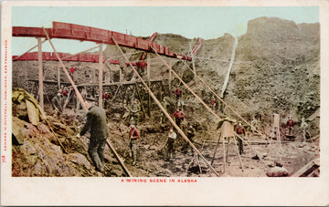 Mining Scene in Alaska AK Miners #768 Mitchell Unused Postcard 