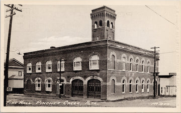 Fire Hall Pincher Creek Alberta AB Fire Department Unused BC Printing & Litho Postcard SP13