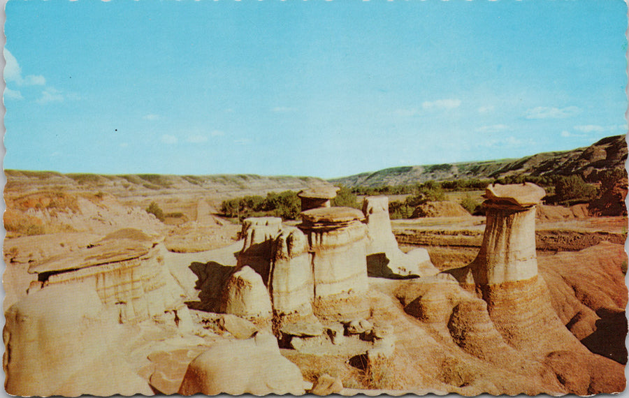 Hoodoos Drumheller Alberta AB Alta Unused Vintage Postcard