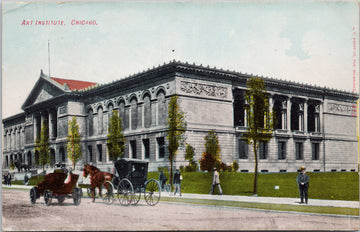 Chicago IL Art Institute Illinois c1909 Kropp Postcard 