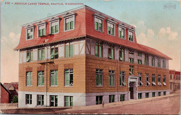 Seattle Labor Temple Seattle WA Washington Postcard 