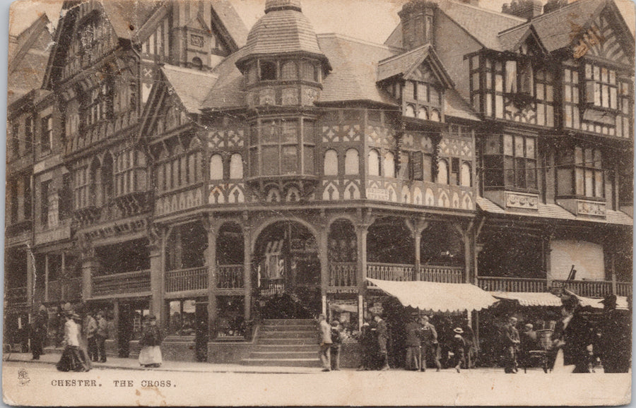 Chester The Cross England UK c1904 Tuck Postcard 