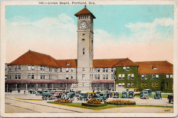 Union Depot Portland OR Oregon Unused Oregon News Postcard