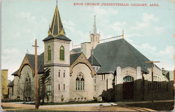 Knox Church Calgary Alberta AB Presbyterian Unused Royal Curio Postcard SP13