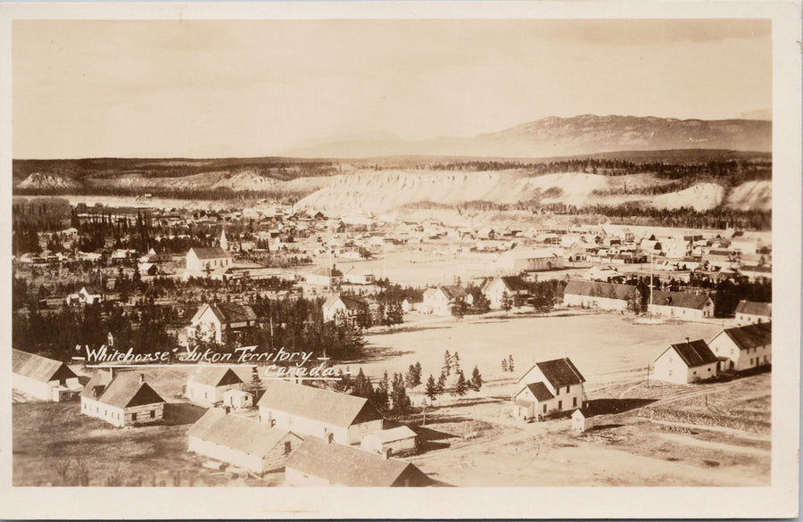 Whitehorse Yukon YT Birdseye Unused Gowen Sutton RPPC Postcard