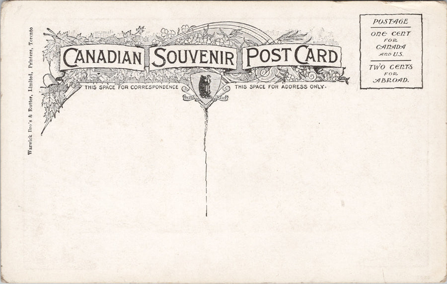 Large Letter British Columbia Greetings BC Maple Leaf Unused Warwick Bros Postcard SP13