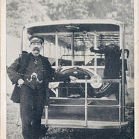 Alaska Street Car Skagway AK Driver Trick Bear Cub Unused Postcard 