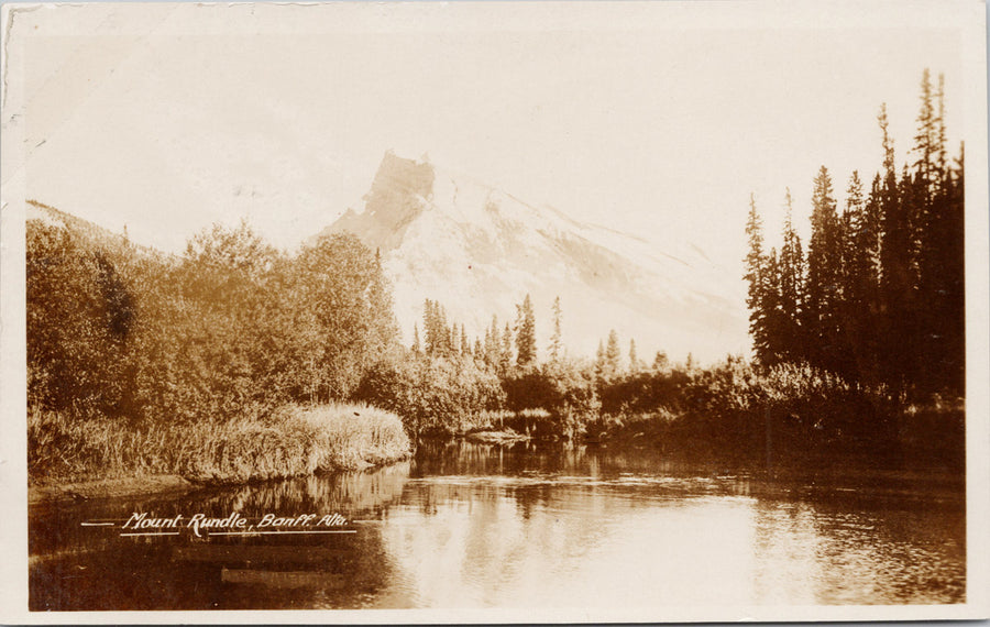 Mount Rundle Banff Alberta AB Alta Unused Gowen Sutton Postcard