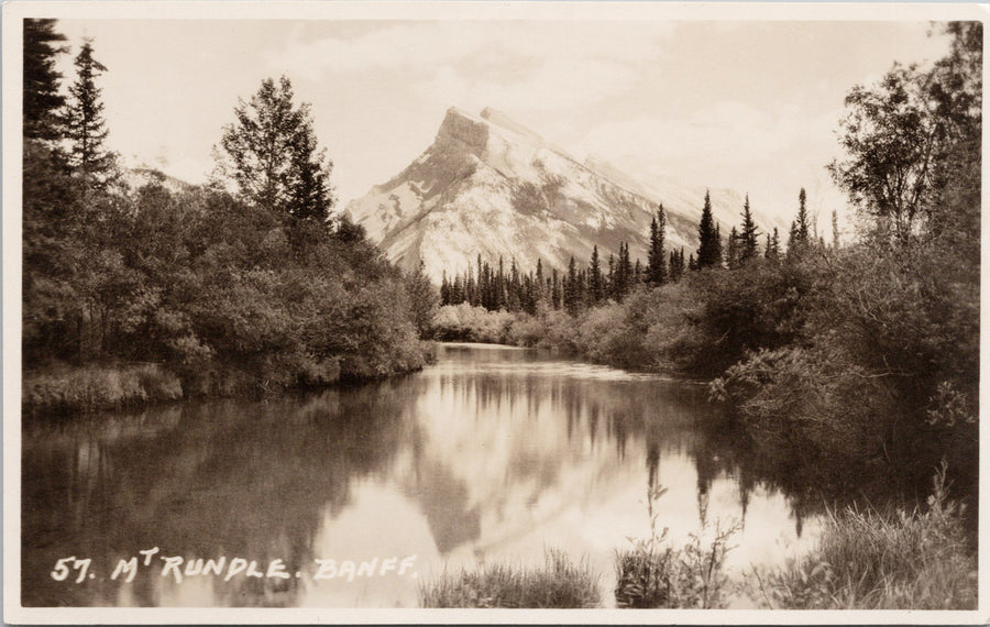 Byron Harmon 57 Mt Rundle Banff Alberta AB Unused RPPC Postcard