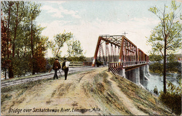 Bridge over Saskatchewan River Edmonton Alberta Unused Macfarlane Postcard