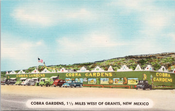 Cobra Gardens Grants New Mexico NM Unused Linen Postcard