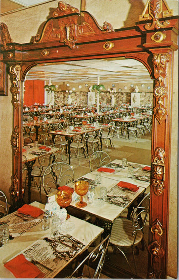 Peter Pan Inn Urbana Maryland MD Peacock Room Interior Mirror Unused Vintage Postcard