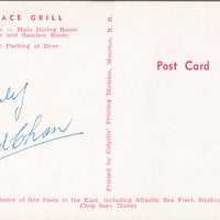 Moncton NB Palace Grill Restaurant Advertising Main Vintage Postcard SP13
