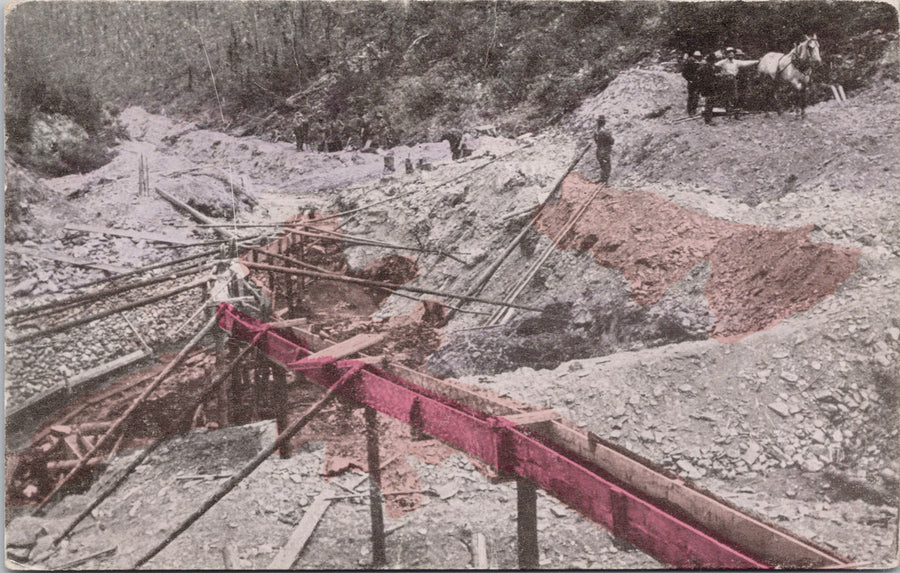 Gold Mining in Australia Miners Alluvial Gold Unused Postcard