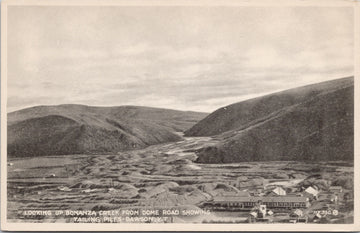 Dawson Yukon Bonanza Creek from Dome Road Tailing Piles Cribb's Postcard