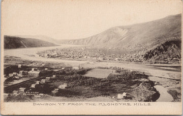 Dawson YT from Klondike Hills Yukon Unused PE Kern Postcard 