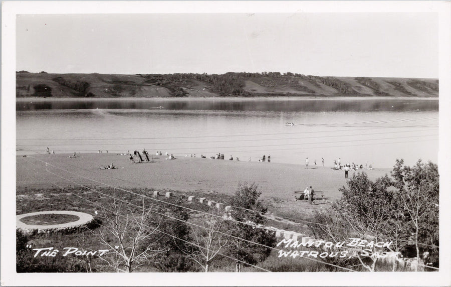 Manitou Beach Watrous SK Saskatchewan The Point Unused RPPC Postcard SP13