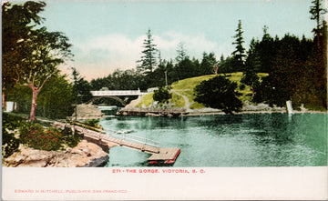 Victoria BC The Gorge Unused Edward Mitchell Postcard SP13