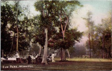 Elm Park Winnipeg Manitoba MB People Unused Warwick Rutter Postcard
