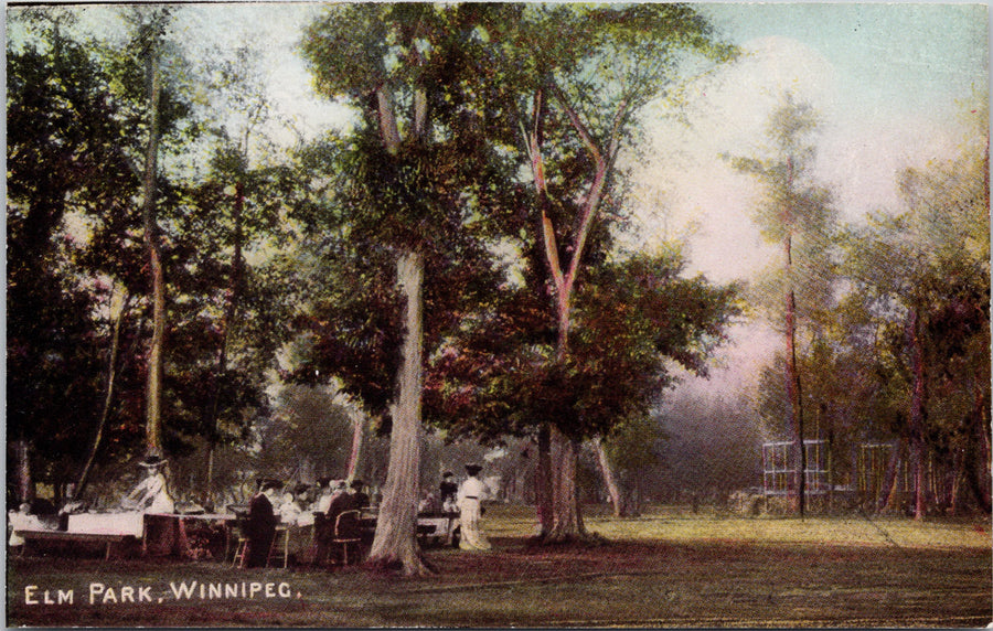 Elm Park Winnipeg Manitoba MB People Unused Warwick Rutter Postcard