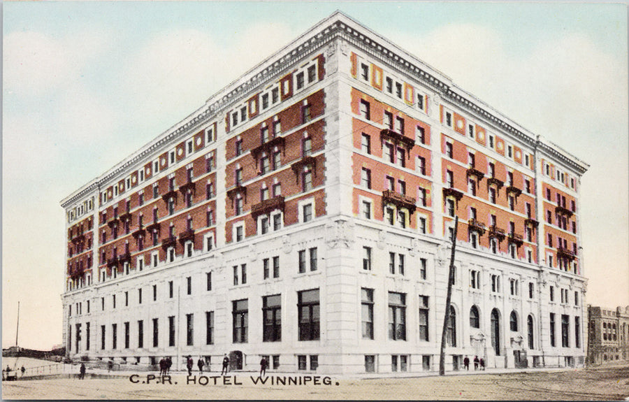 CPR Hotel Winnipeg Manitoba MB Canadian Pacific Railway Hotel Unused Warwick Rutter Postcard 