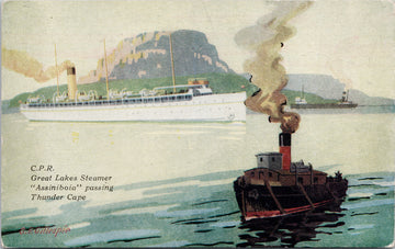 CPR Steamer 'Assiniboia' Thunder Cape postcard
