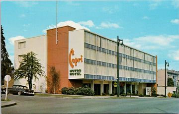 Capri Motor Hotel Vancouver BC postcard
