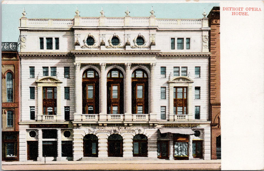 Detroit Opera House Postcard