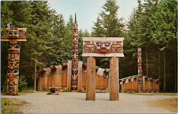 Haida Indian Village University of BC Vancouver Postcard