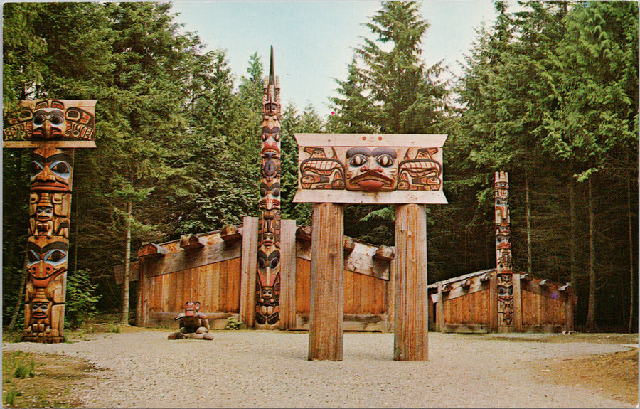 Haida Indian Village University of BC Vancouver Postcard