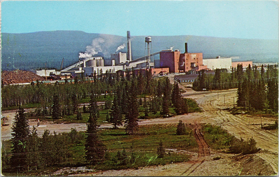 Hinton Alberta Pulp Mill Postcard