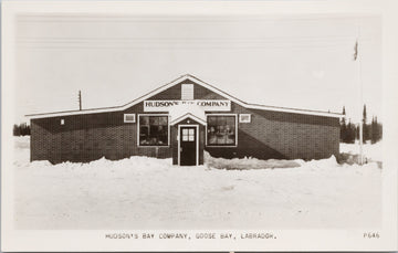 Hudson's Bay Company Goose Bay Labrador RPPC Postcard