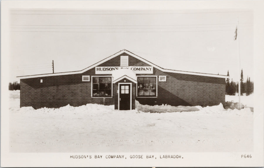 Hudson's Bay Company Goose Bay Labrador RPPC Postcard